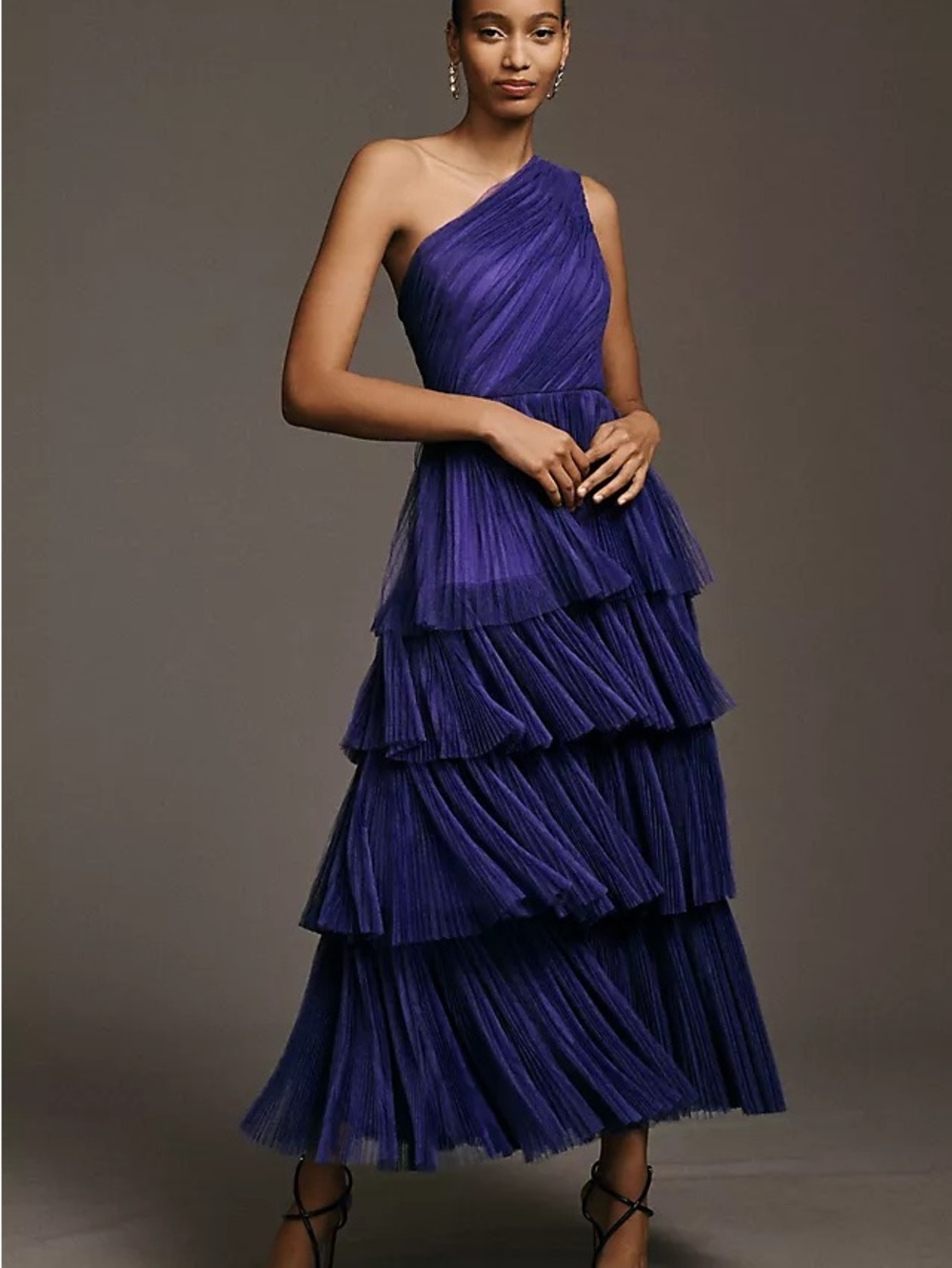 Hutch Xala One-Shoulder Tiered Maxi Dress